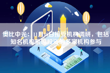 奥比中光：11月16日接受机构调研，包括知名机构聚鸣投资的多家机构参与